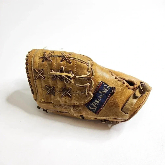 Vintage Spalding Professional Model Baseball Glove Full Back Mike Andrews LHT - Picture 2 of 12